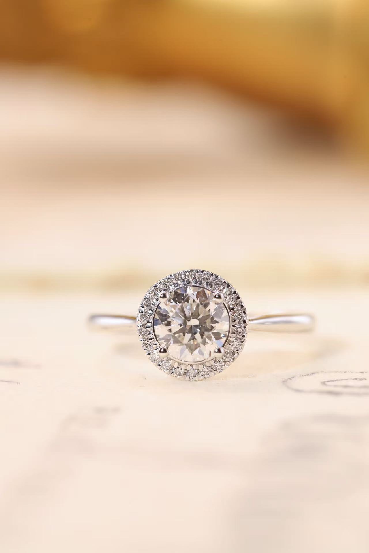 Eternal Grace · 1ct Lab Grown Diamond Halo Ring