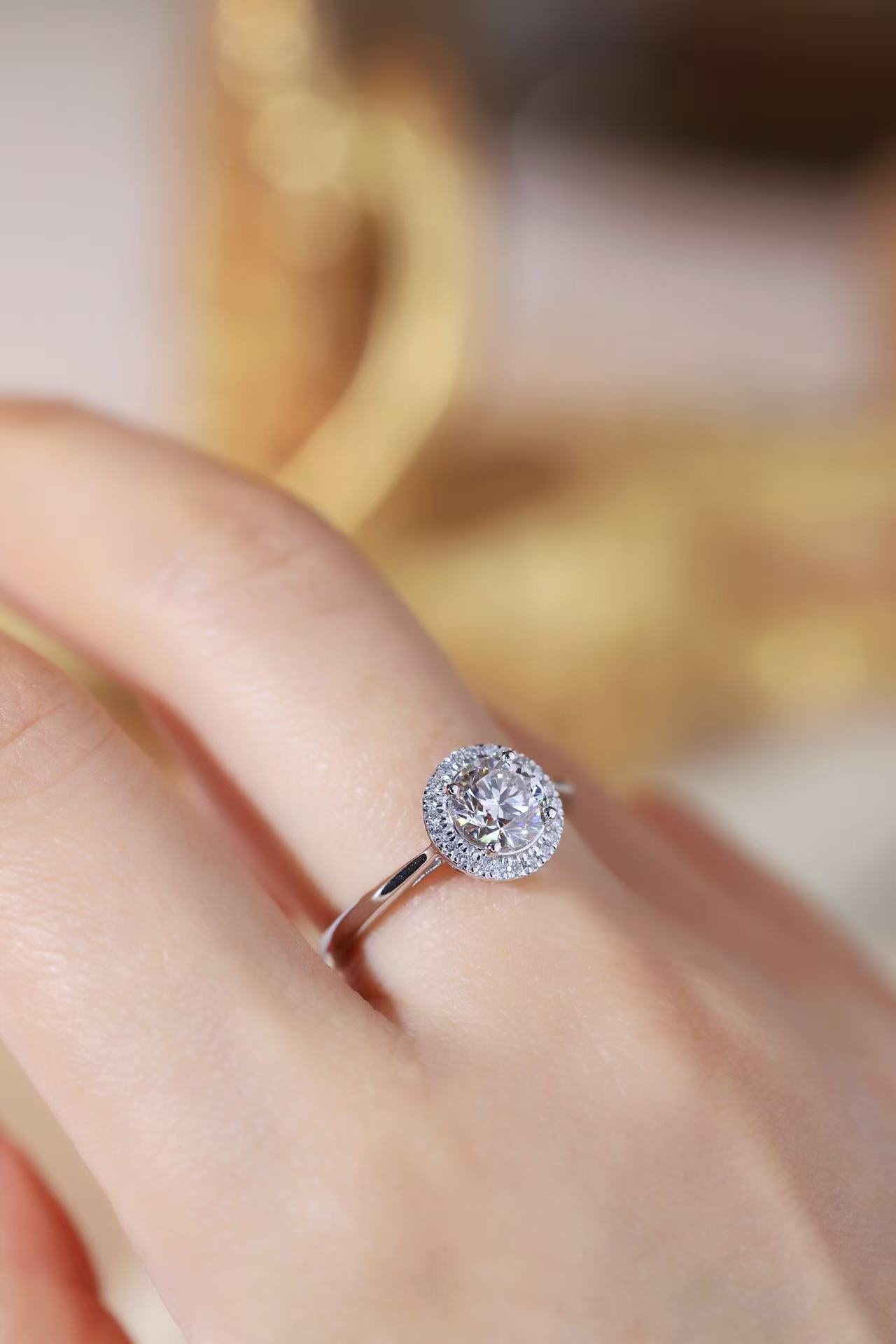 Eternal Grace · 1ct Lab Grown Diamond Halo Ring