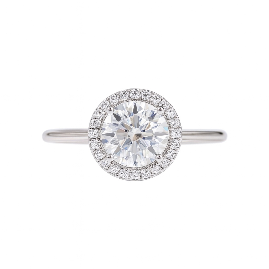 Eternal Grace · 1ct Lab Grown Diamond Halo Ring