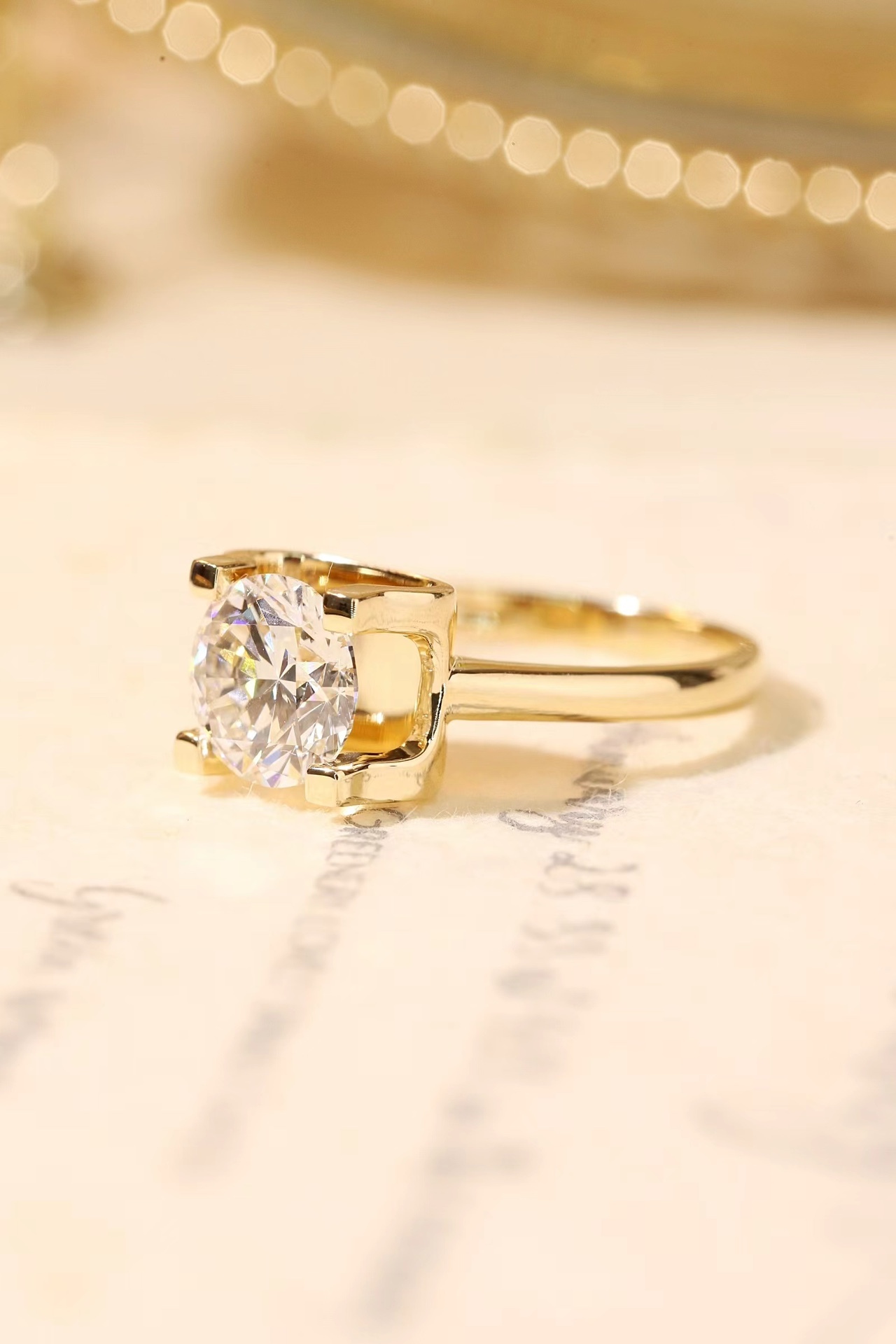 1.00 Carat Lab Created Diamond Bull Head Ring | 10K Gold Classic Wedding Jewelry