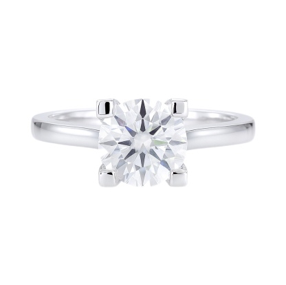 1.00 Carat Lab Created Diamond Bull Head Ring | 10K Gold Classic Wedding Jewelry