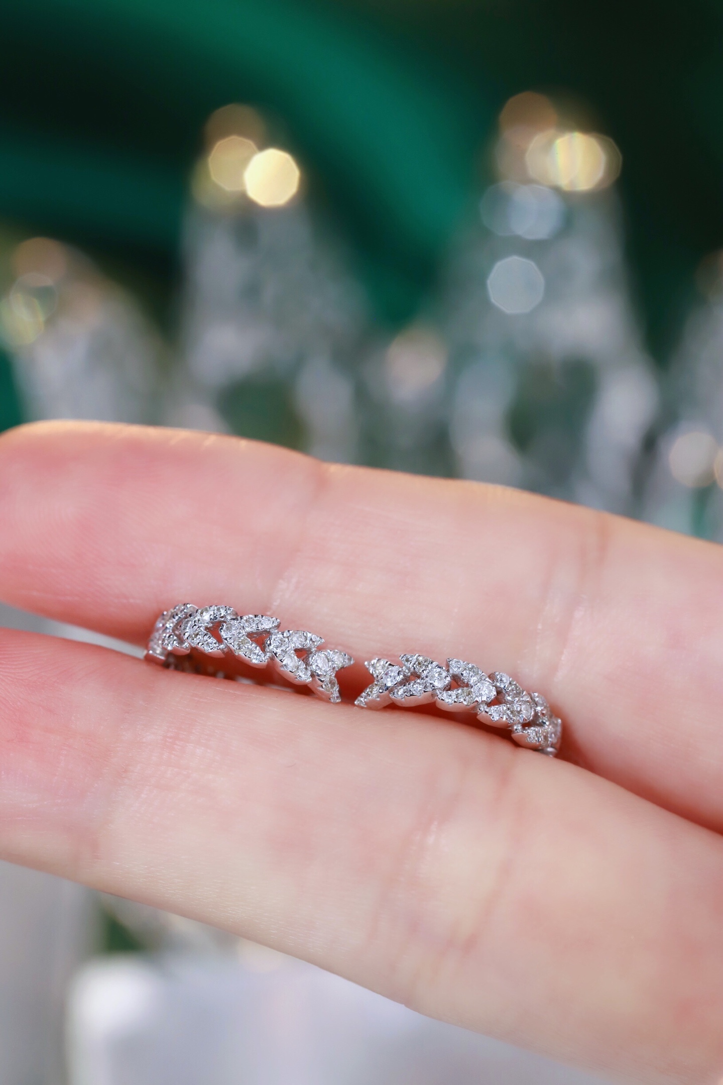 18K Gold Natural Diamond Stud Earrings | Cluster-Set 0.60 CT Diamonds 