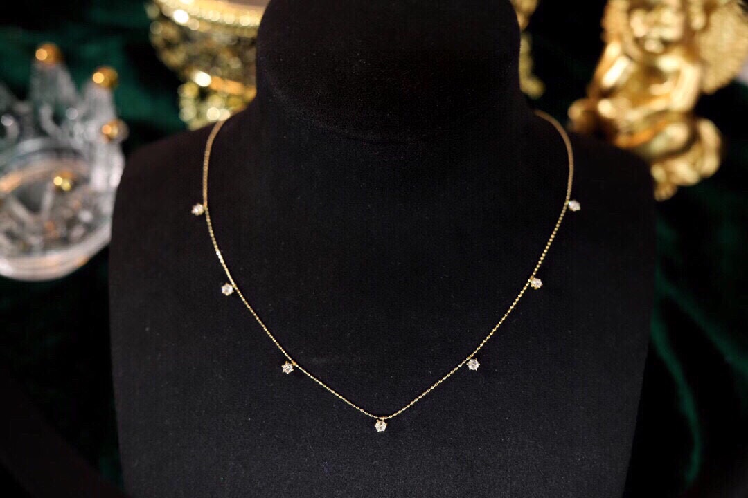 18k Gold Necklace with 0.60ct Natural Diamond