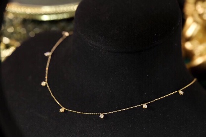 18k Gold Necklace with 0.60ct Natural Diamond