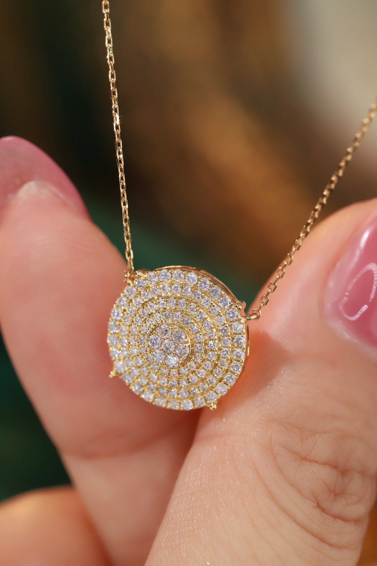 18k Gold Necklace with 0.50ct Natural Diamond