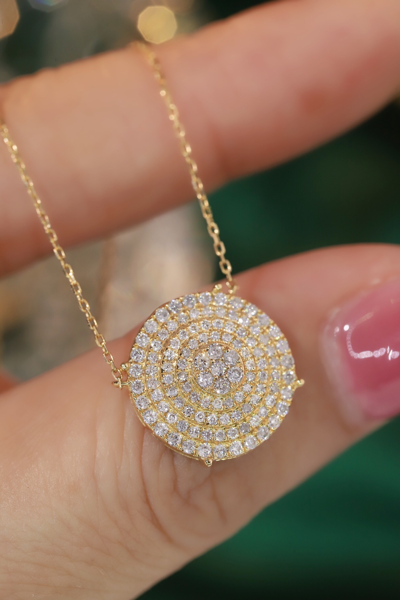 18k Gold Necklace with 0.50ct Natural Diamond