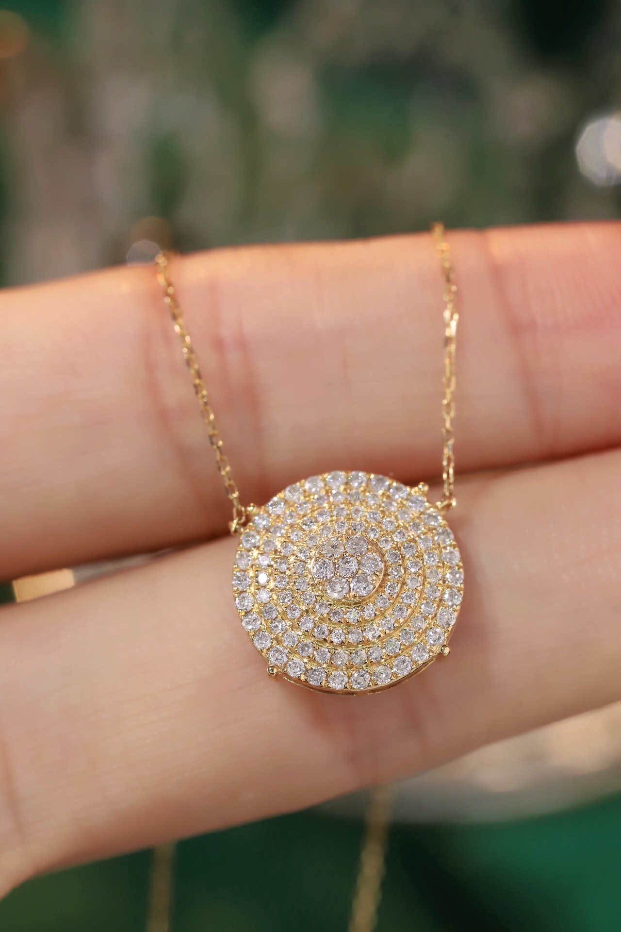 18k Gold Necklace with 0.50ct Natural Diamond