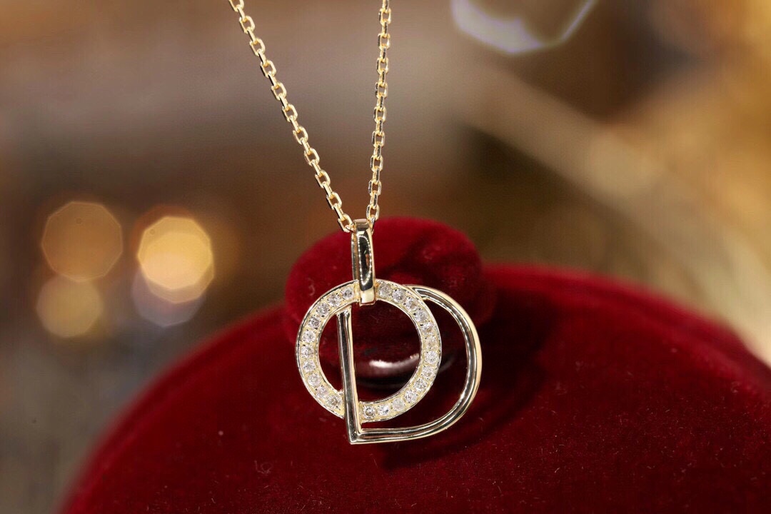 18k Gold Diamond Necklace with 0.08ct Natural Diamond