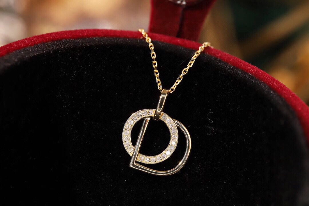 18k Gold Diamond Necklace with 0.08ct Natural Diamond