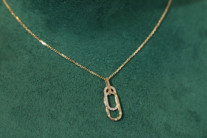 18k Gold Diamond Necklace with 0.15ct Natural Diamond