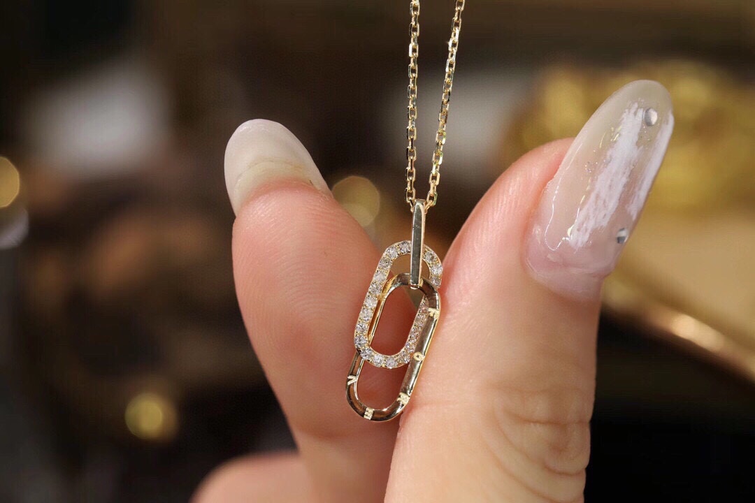 18k Gold Diamond Necklace with 0.15ct Natural Diamond