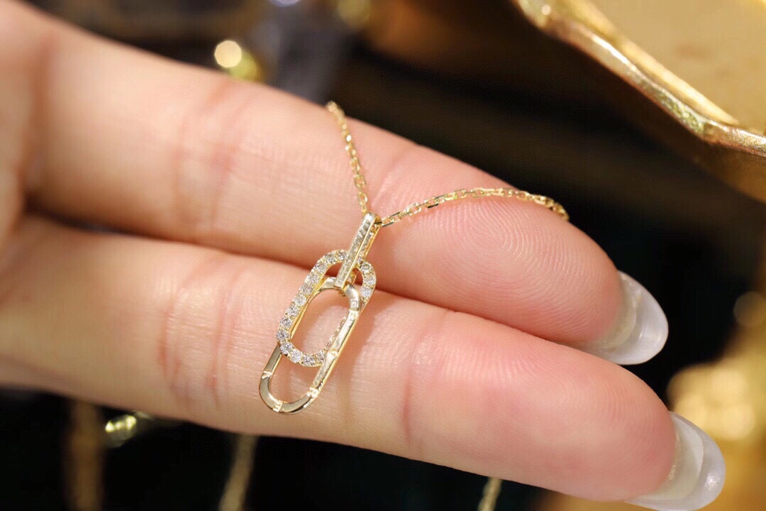 18k Gold Diamond Necklace with 0.15ct Natural Diamond