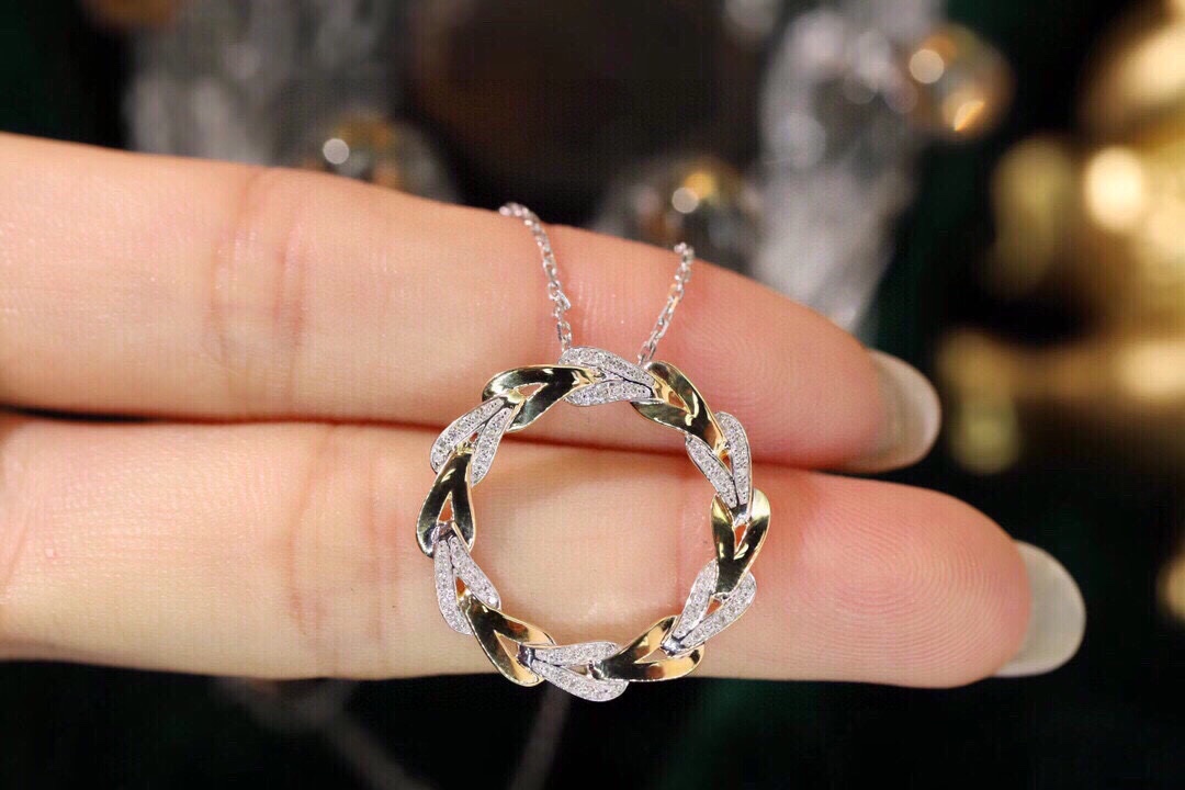 18k Gold Diamond Necklace with 0.15ct Natural Diamond