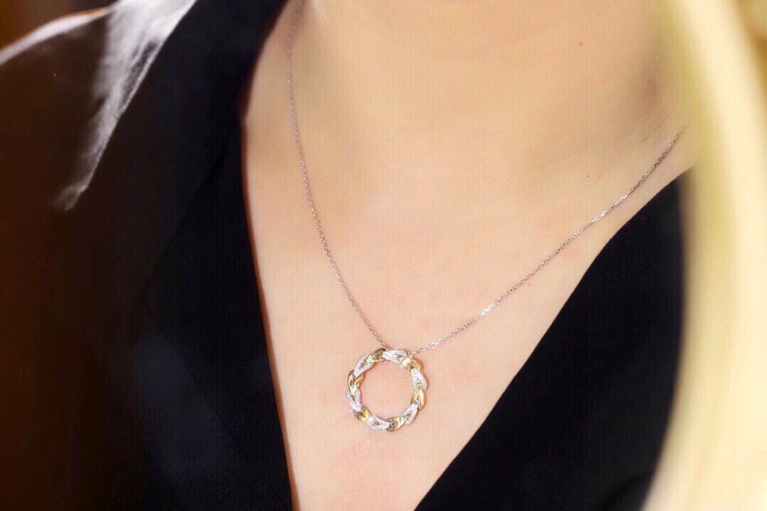18k Gold Diamond Necklace with 0.15ct Natural Diamond