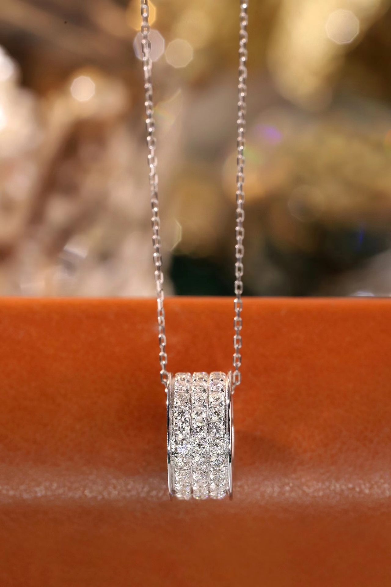 18k Gold Diamond Necklace with Star Design, Natural Diamond 1.10ct