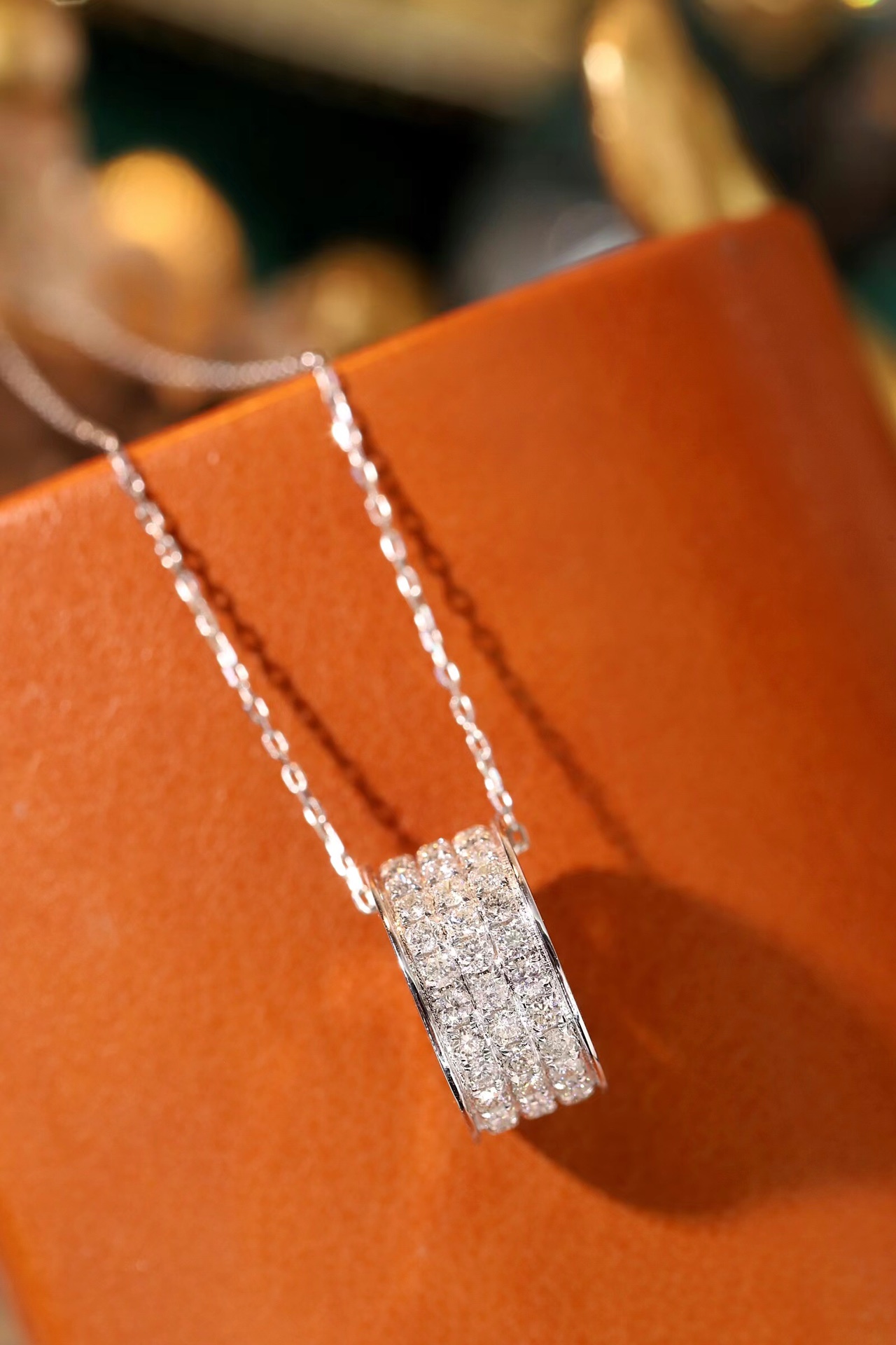 18k Gold Diamond Necklace with Star Design, Natural Diamond 1.10ct