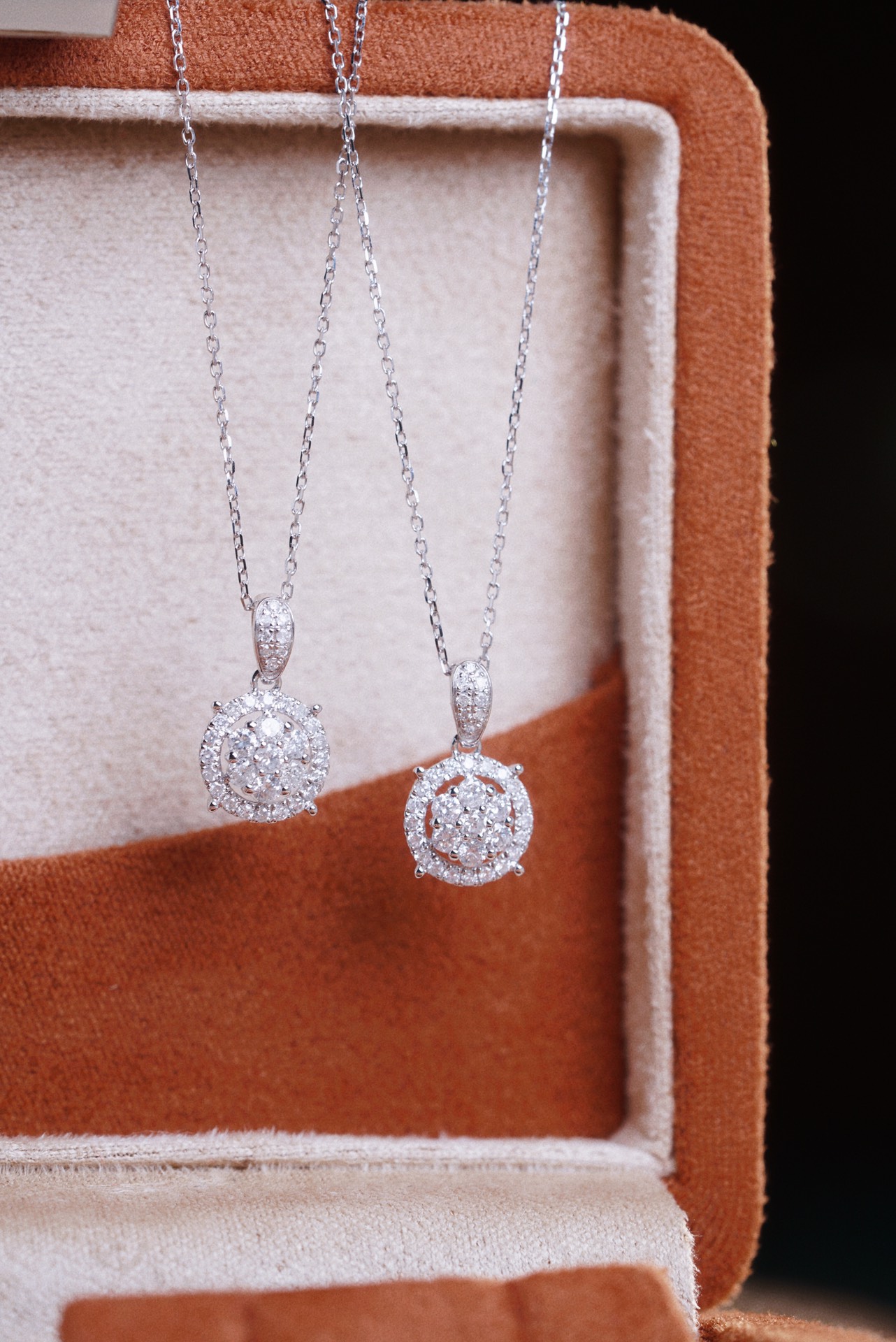 18k Gold Diamond Necklace with 0.35ct Natural Diamond