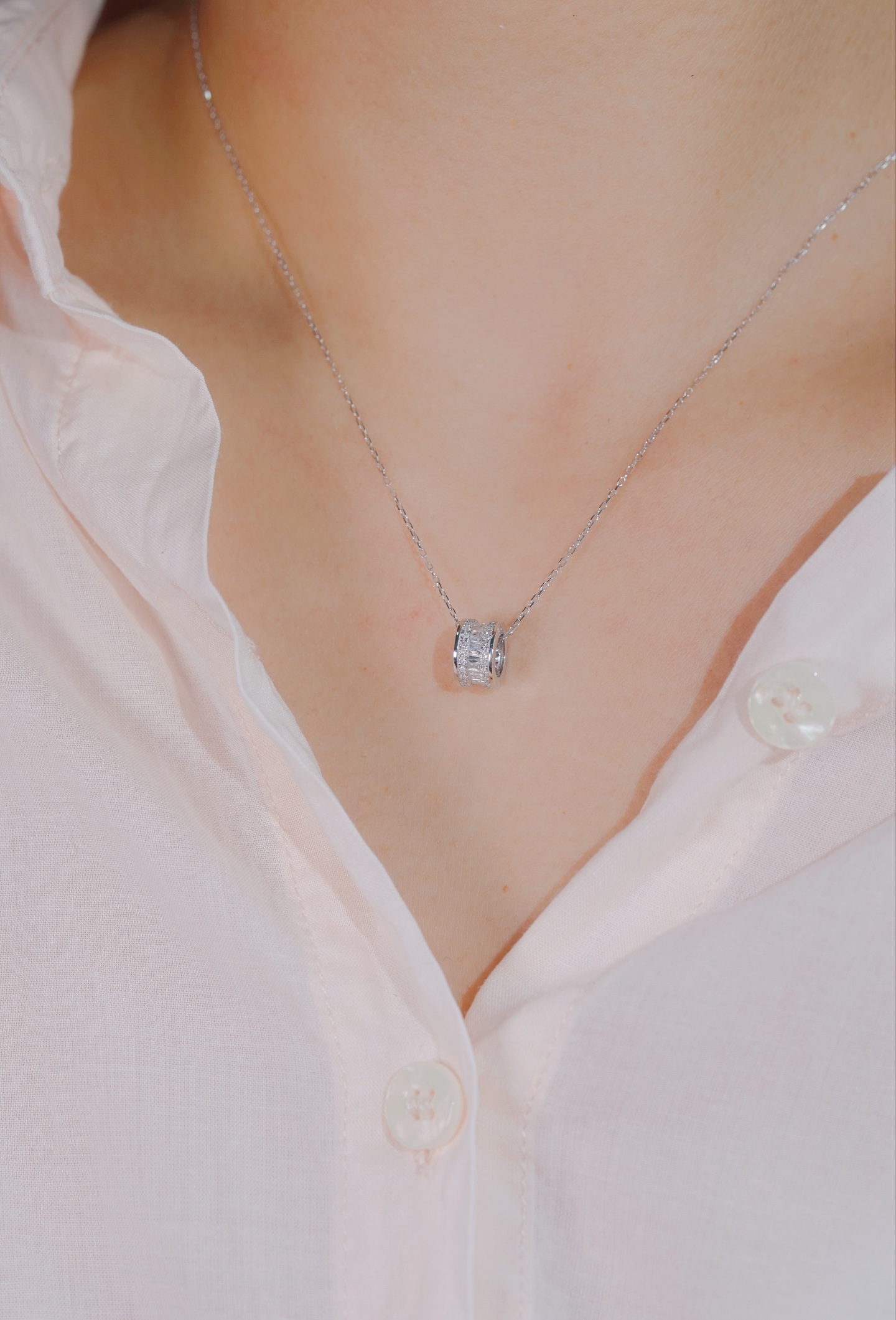 18k Gold Diamond Necklace with 0.50ct Natural Diamond