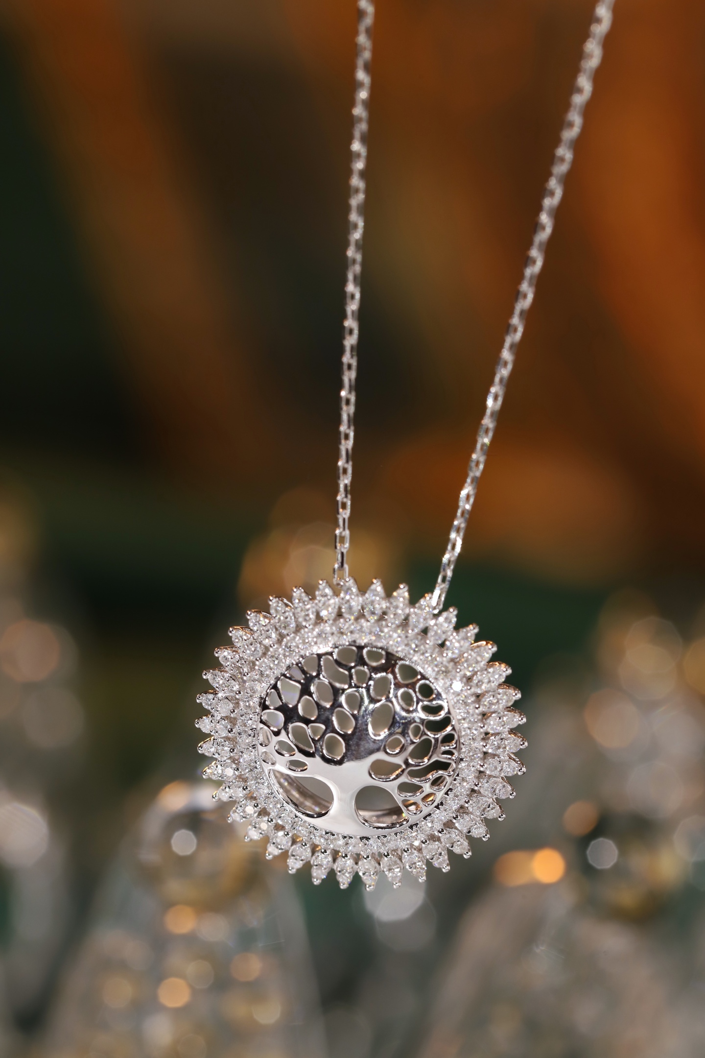 18k Gold Diamond Necklace with 0.30ct Natural Diamond