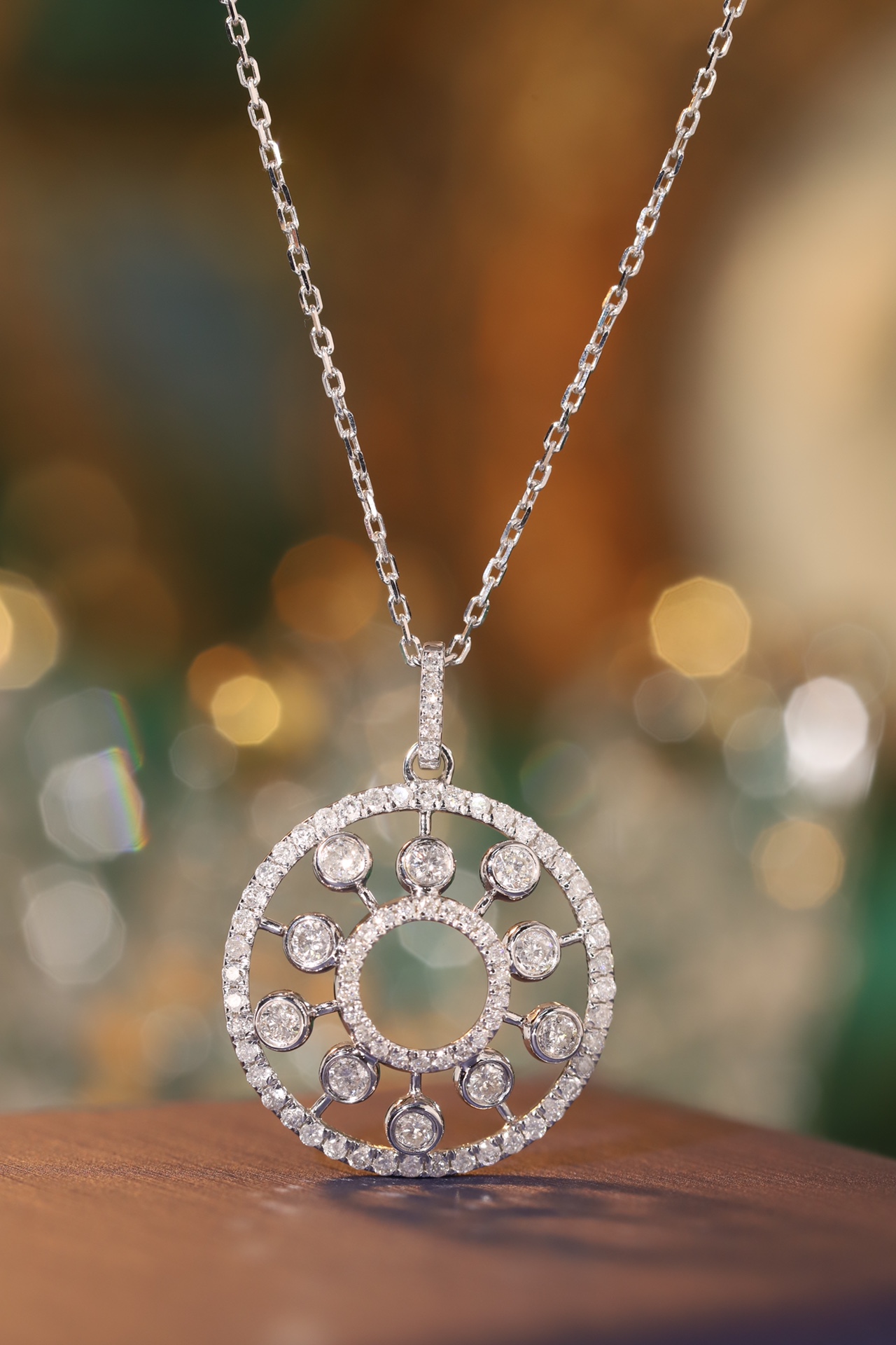 18k Gold Diamond Necklace with 0.62ct Natural Diamond