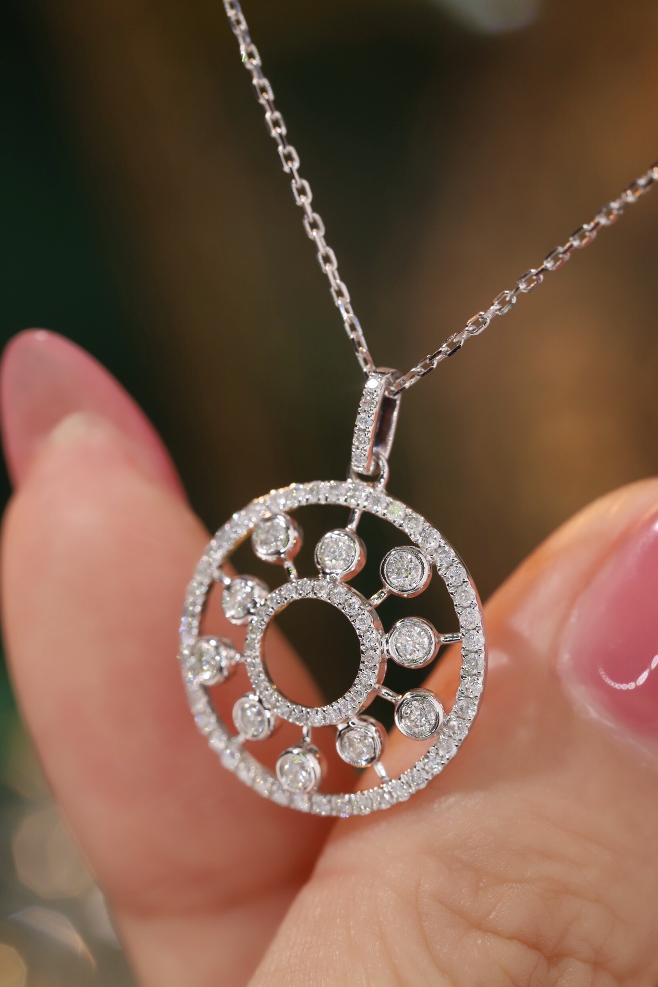 18k Gold Diamond Necklace with 0.62ct Natural Diamond