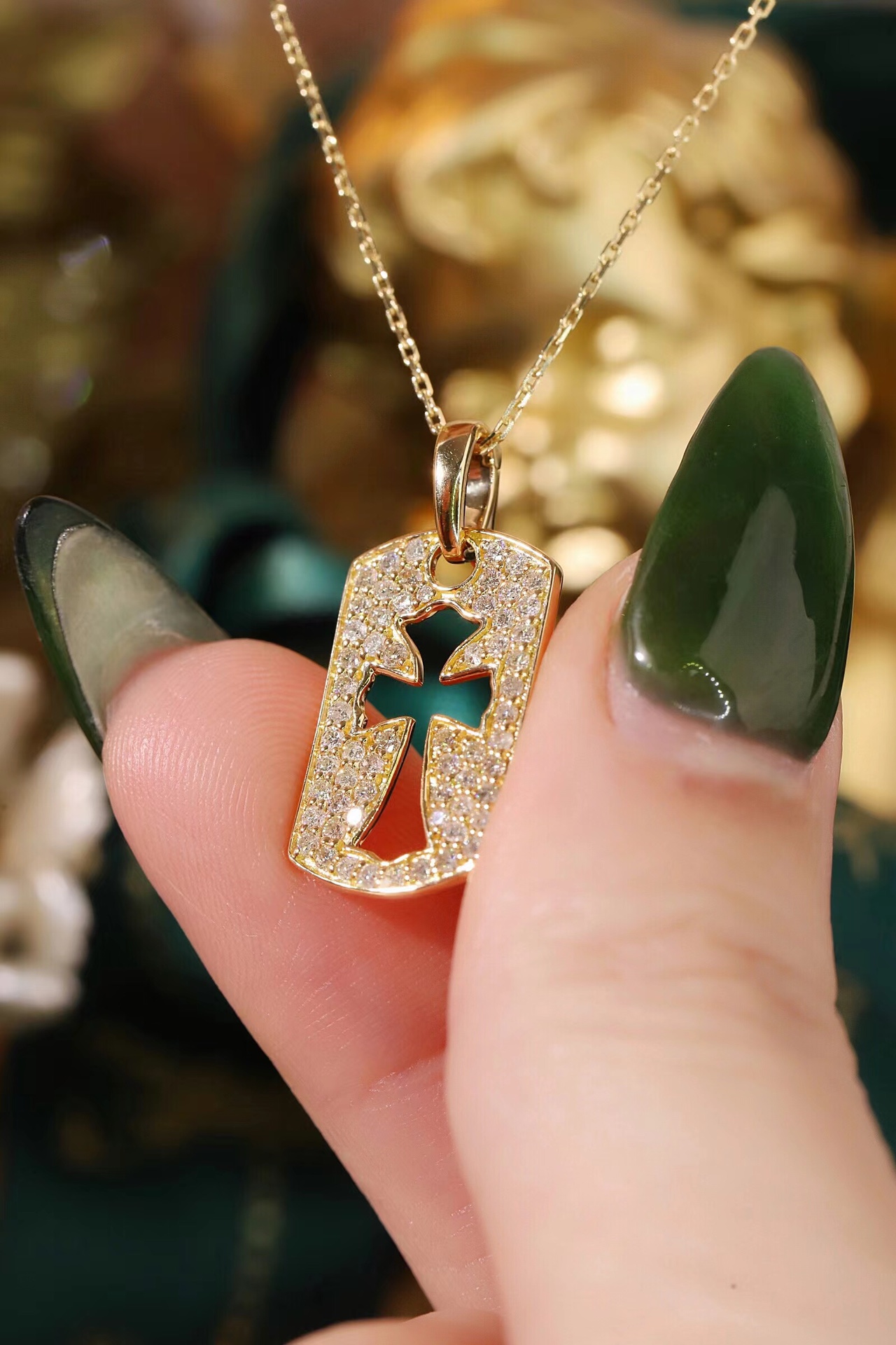 18k Gold Diamond Necklace with 0.50ct Natural Diamond