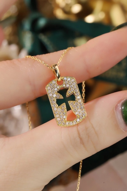 18k Gold Diamond Necklace with 0.50ct Natural Diamond