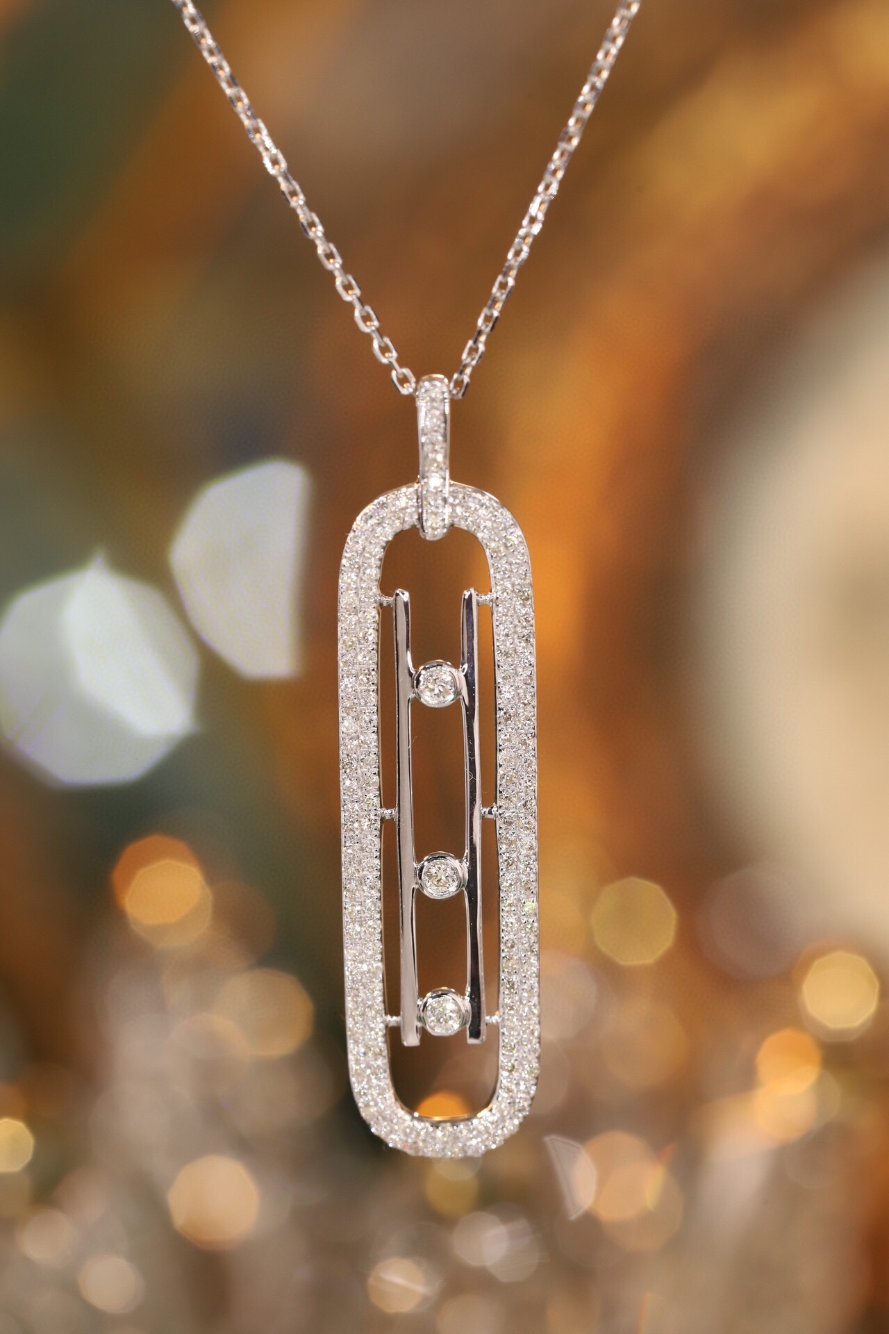 18k Gold Diamond Necklace with 0.50ct Natural Diamond