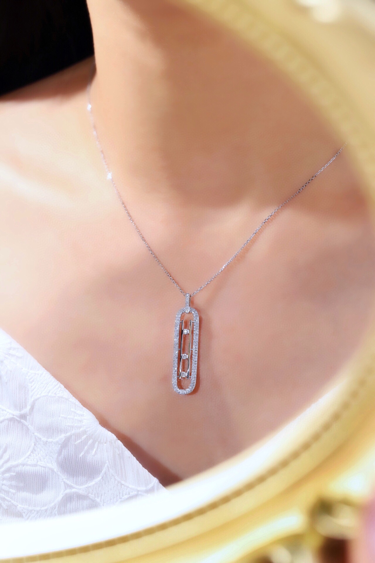 18k Gold Diamond Necklace with 0.50ct Natural Diamond