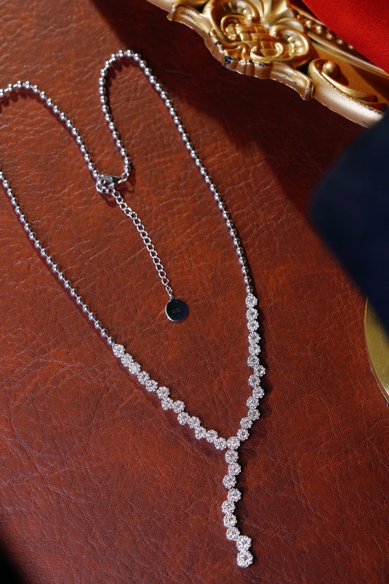 18k Gold Diamond Necklace with 2.30ct Natural Diamond