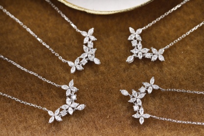 18k Gold Diamond Necklace with 0.45ct Natural Diamond