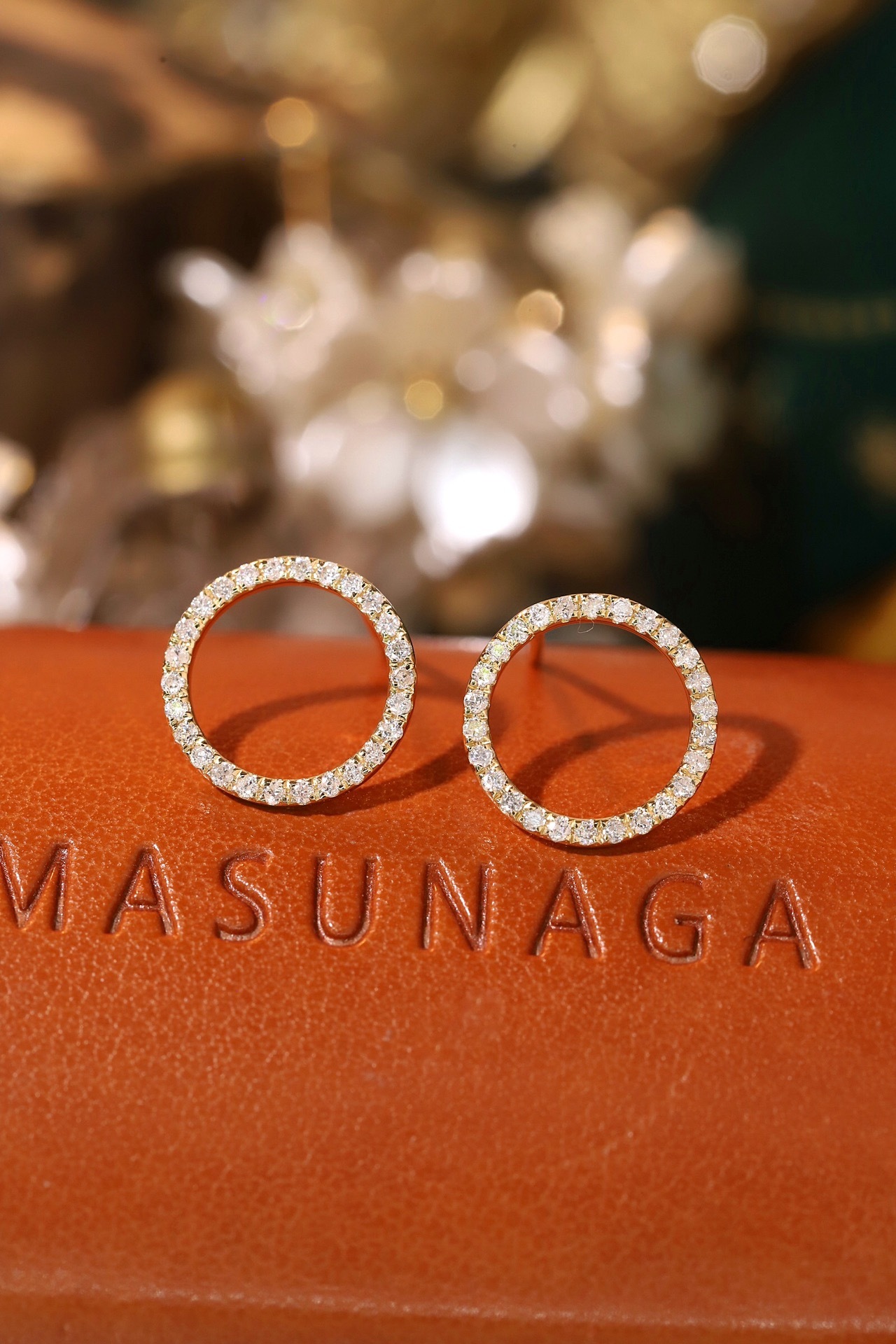 18k Gold Earrings  Natural Diamond 0.28ct 