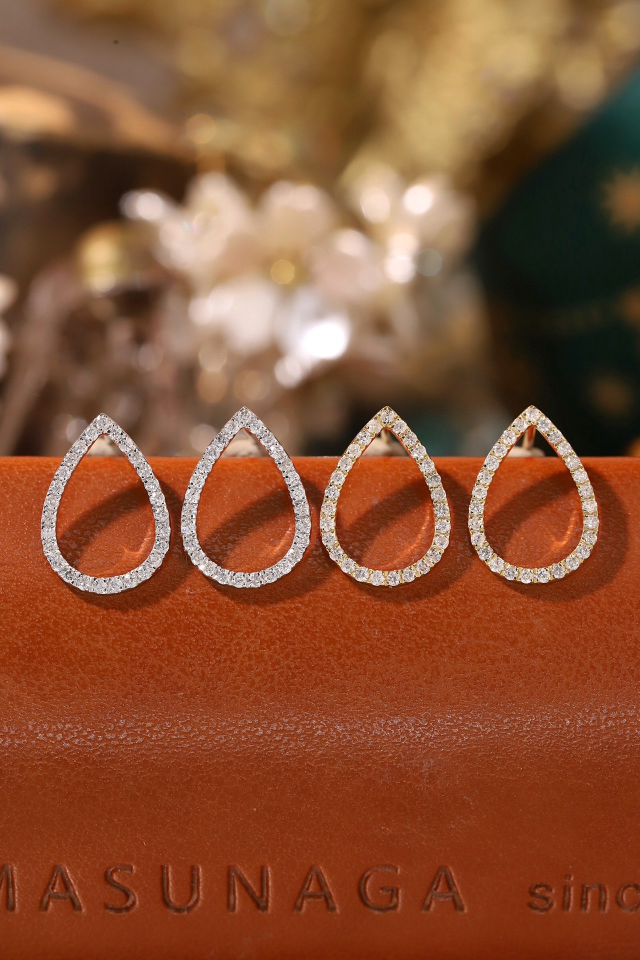 18k Gold Earrings  Natural Diamond 0.30ct 