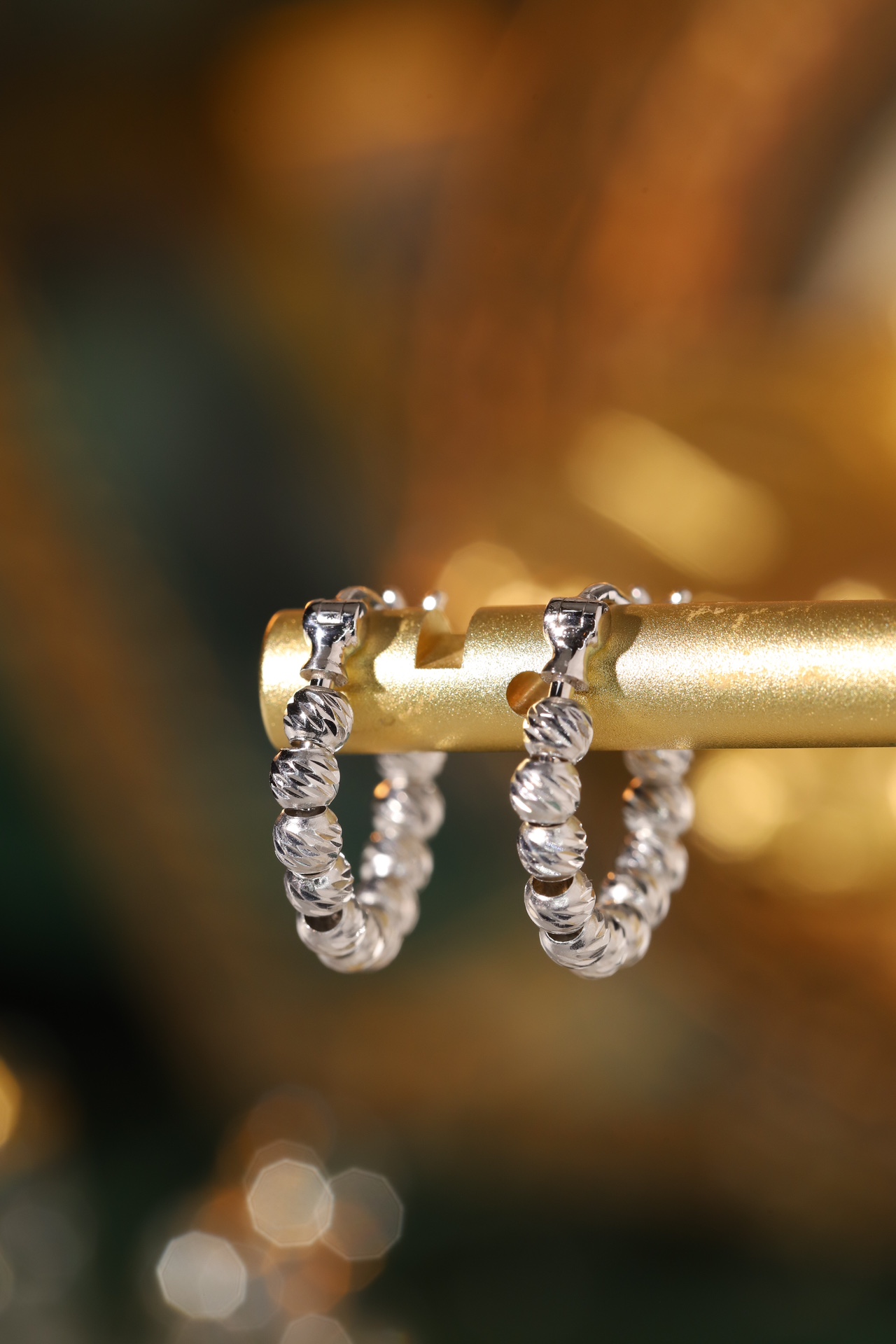 18k gold earrings