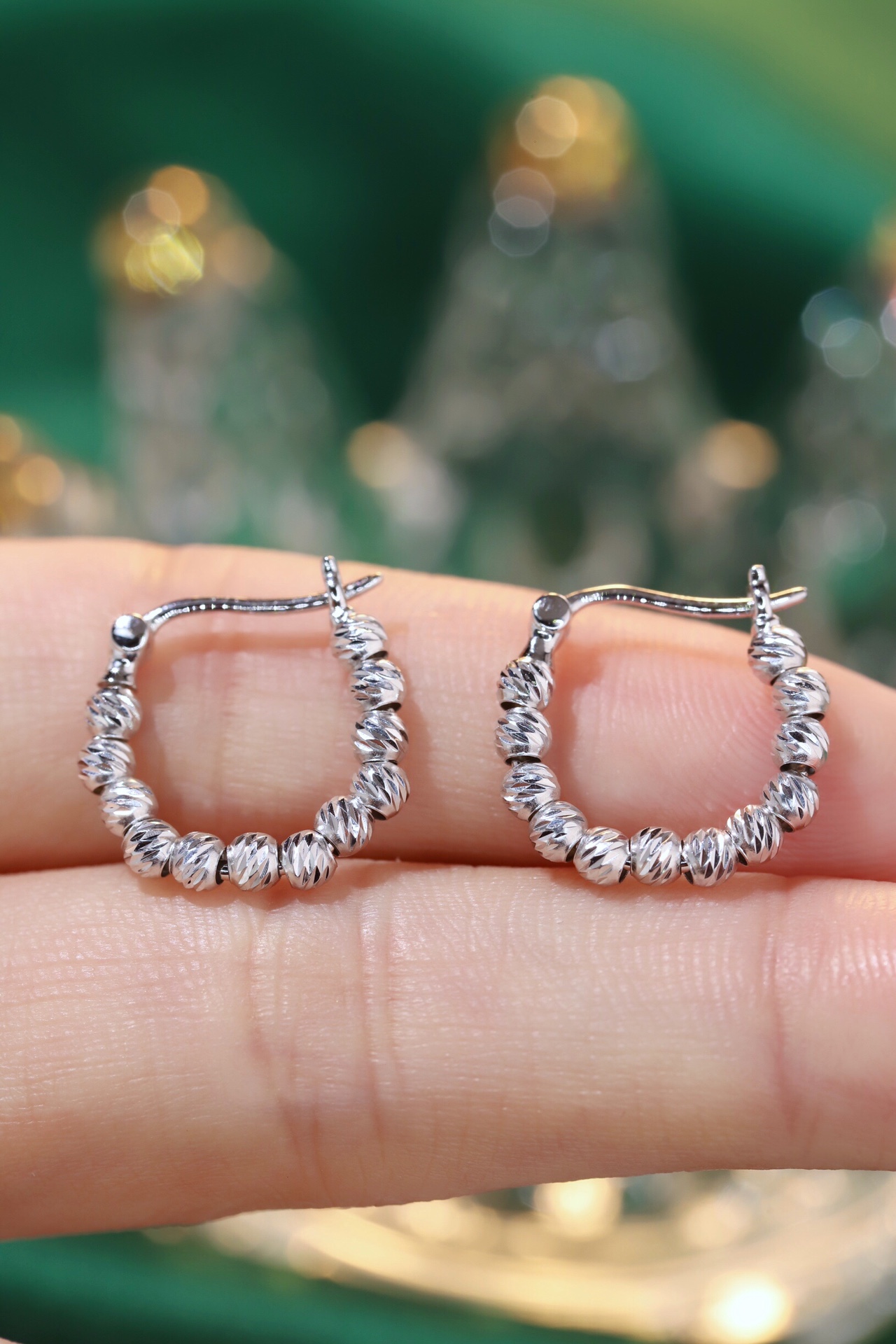 18k gold earrings