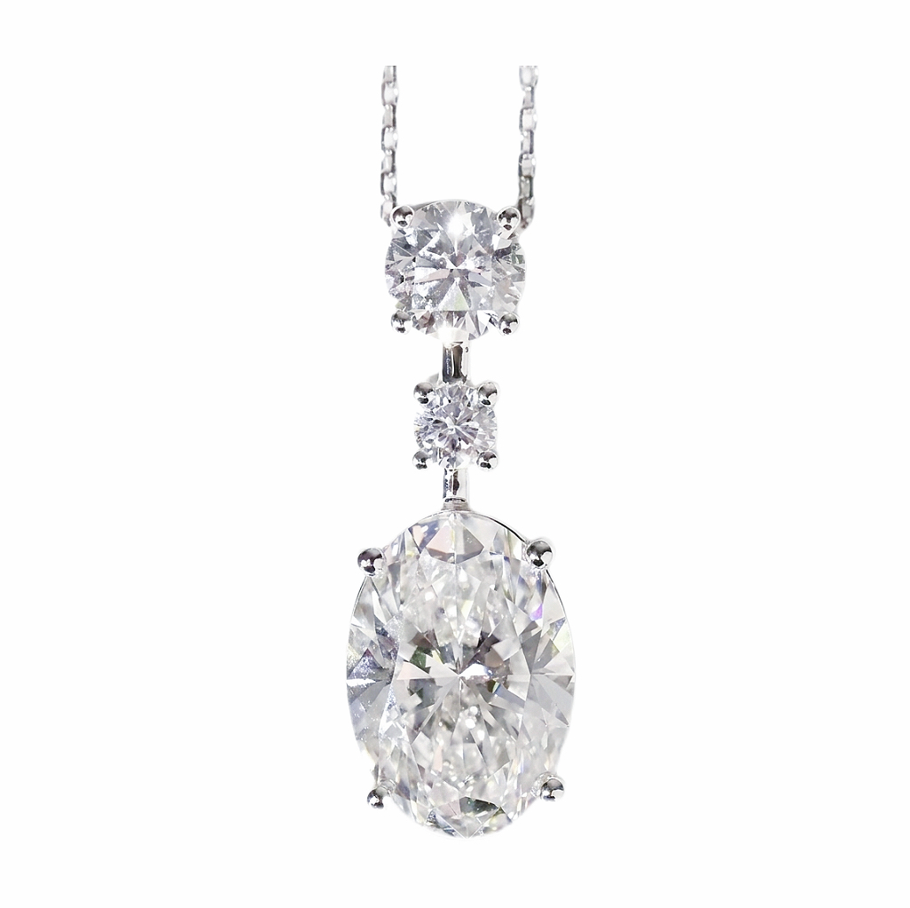 [Copy]10K gold Shining Shining · 1.0ct Emerald Cut Lab Grown Diamond Necklace 