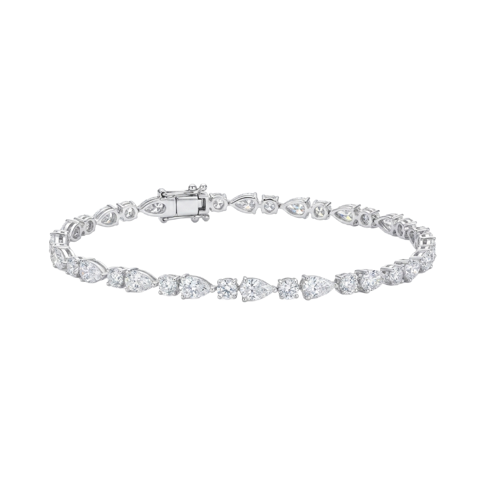 10k Gold Diamond Bracelet with 4.7ct full Pave  Diamond Bracelet