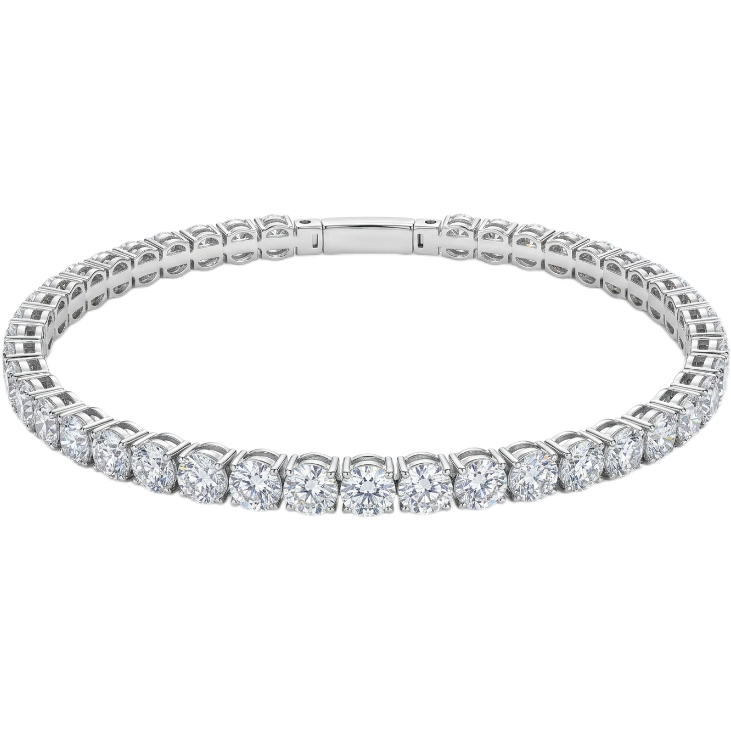 10k Gold Diamond Bracelet with 9.35ct Stretch Tennis Bangle