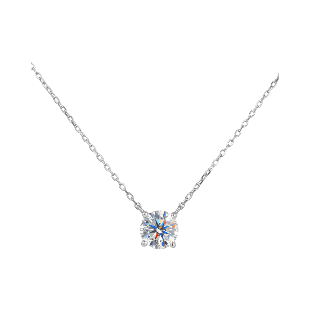 10k gold diamond necklace with a lab-grown diamond of 1.0ct