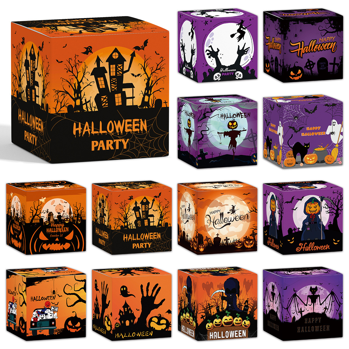 Halloween Pop-Up Paper Box Props