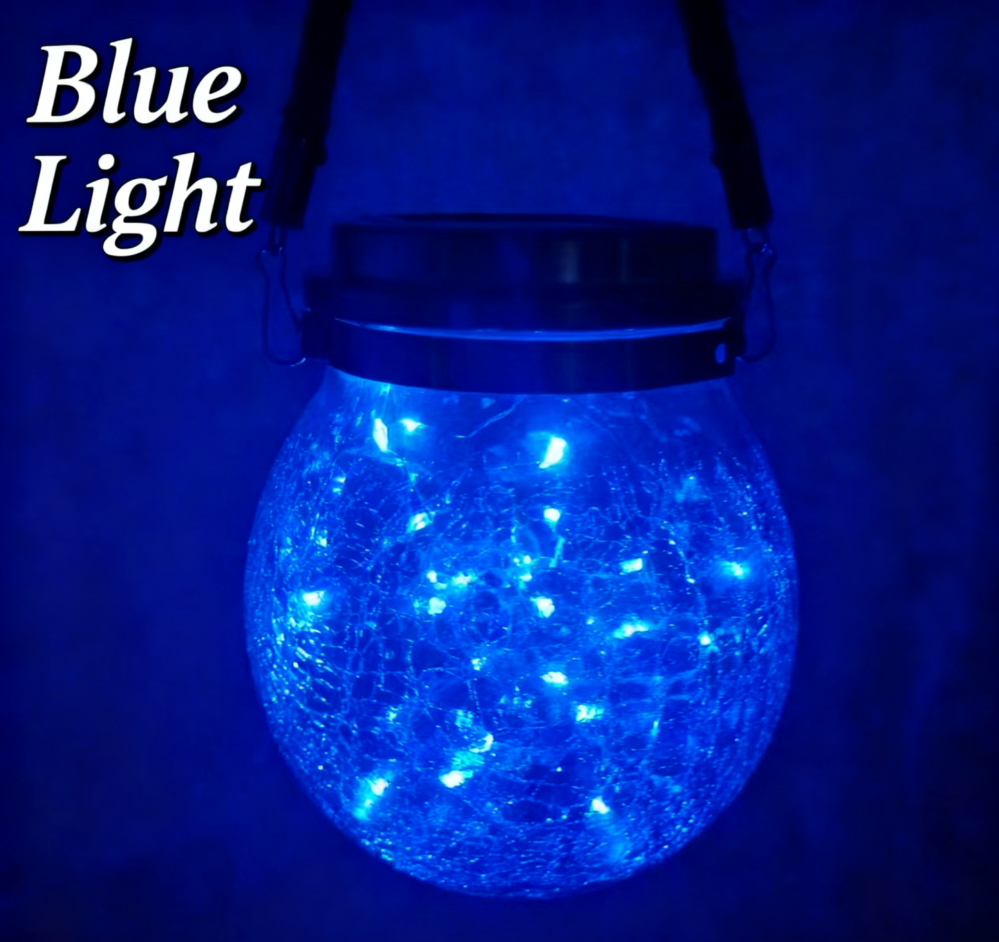 Solar-powered crack glass lamp (tree decoration)