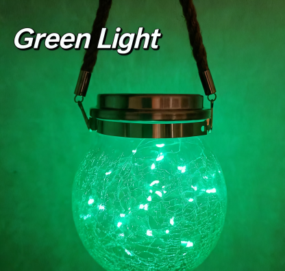 Solar-powered crack glass lamp (tree decoration)