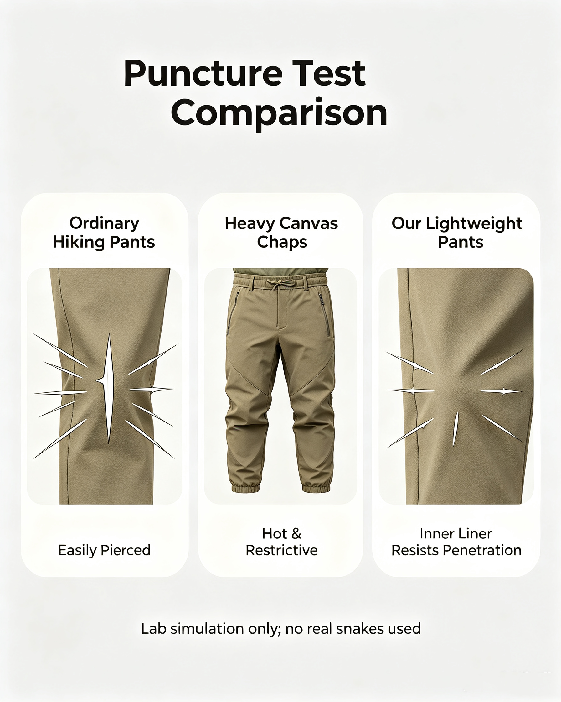 New Patented Tech | Limited Launch Special Price 🔥Lightweight Full-Leg Anti-Rattlesnake Protection Pants 🐍