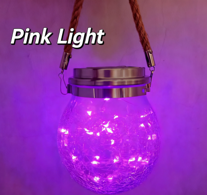 Solar-powered crack glass lamp (tree decoration)