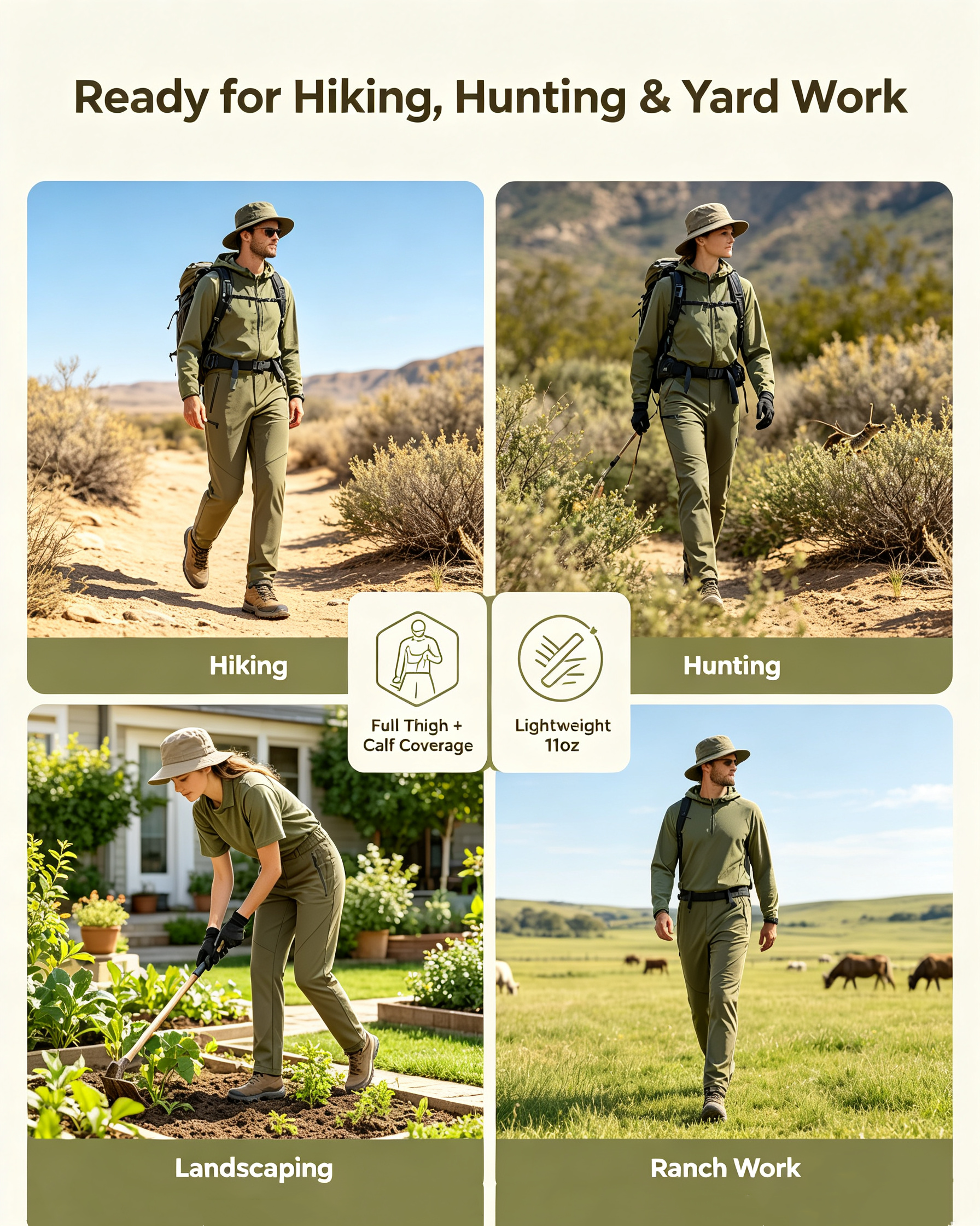 New Patented Tech | Limited Launch Special Price 🔥Lightweight Full-Leg Anti-Rattlesnake Protection Pants 🐍