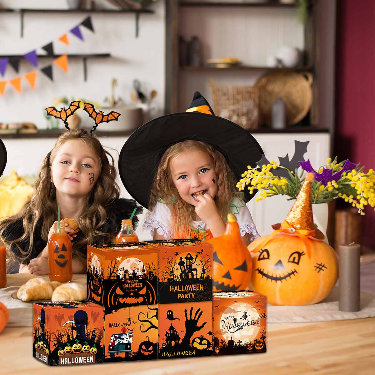 Halloween Pop-Up Paper Box Props