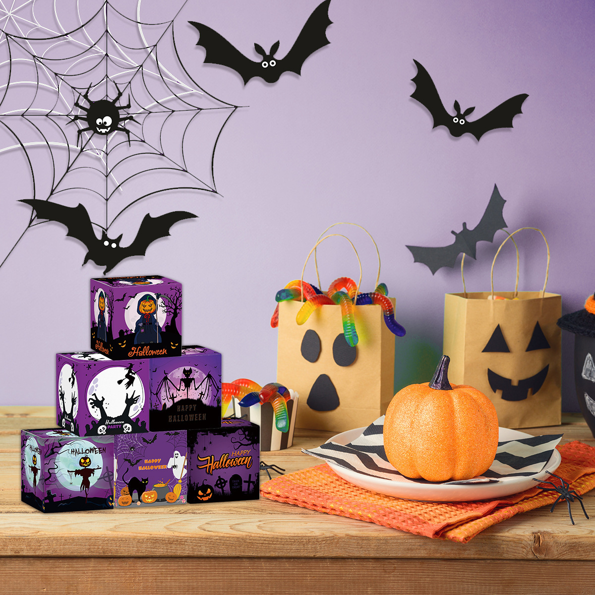 Halloween Pop-Up Paper Box Props