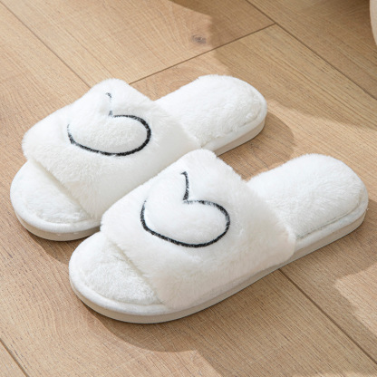 Indoor and Outdoor Cotton Slippers for Couples All-Season Fleece-Lined Slippers