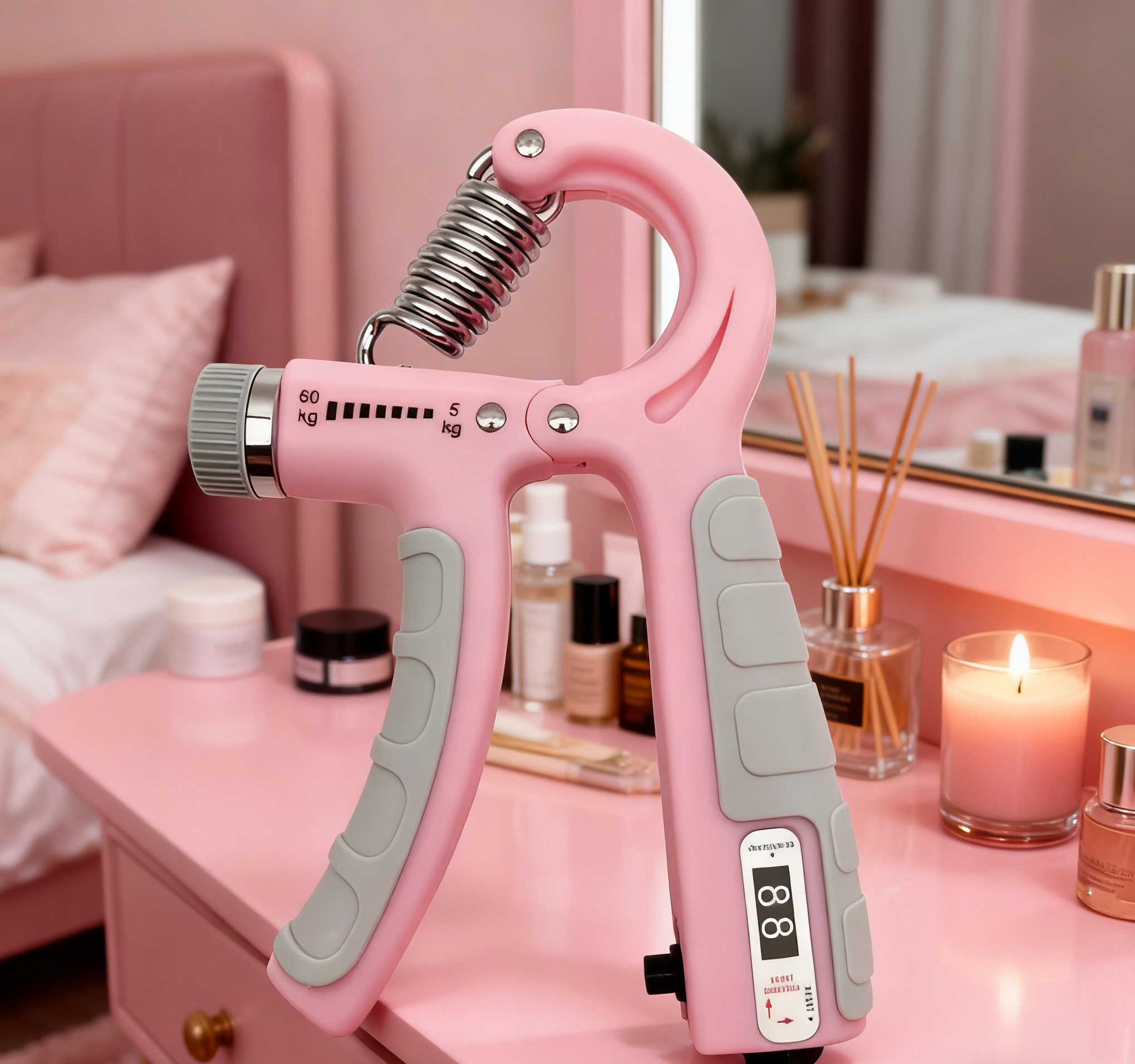 Adjustable Mechanical-Electronic Counting Grip Strengthener, 5–60kg, 10–120kg Multiple Models Available, Multi-Level Adjustable, Boosts Hand Strength Training