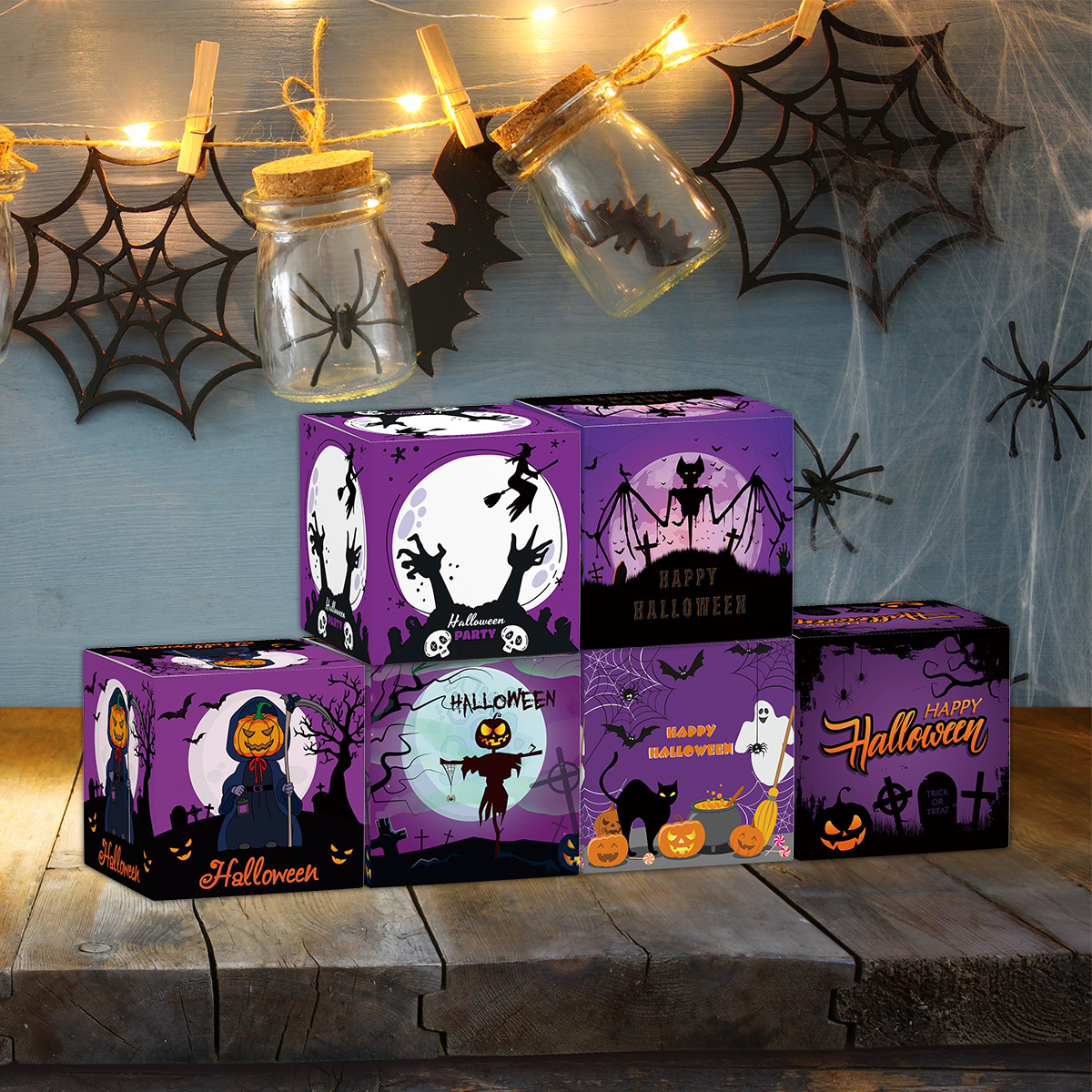 Halloween Pop-Up Paper Box Props